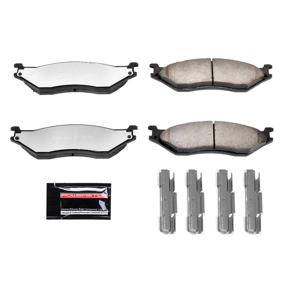 PowerStop Z36 Truck And Tow Carbon-Fiber Ceramic Brake Pads With Hardware