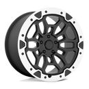 22X10 OE CREATIONS PR215 Matte Black Machined 6X139.7 ET19 wheel/rim-2
