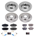 PowerStop OE Stock Replacement Low-Dust Ceramic Brake Pad and Rotor Kit