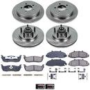 PowerStop OE Stock Replacement Low-Dust Ceramic Brake Pad and Rotor Kit