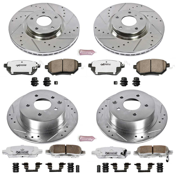 PowerStop Z26 Street Performance Ceramic Brake Pad and Drilled & Slotted Rotor K