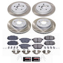 PowerStop Semi-Coated Rotor and Low-Dust Ceramic Brake Pad Kit