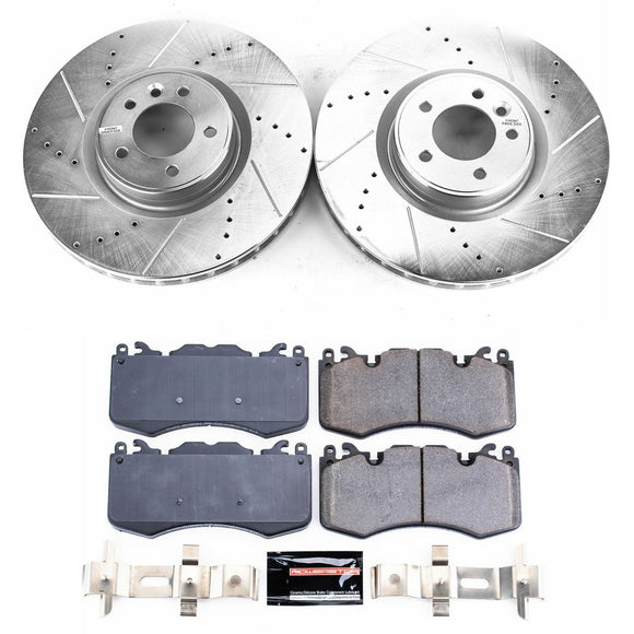 PowerStop Z23 Daily Driver Carbon-Fiber Ceramic Brake Pad and Drilled & Slotted