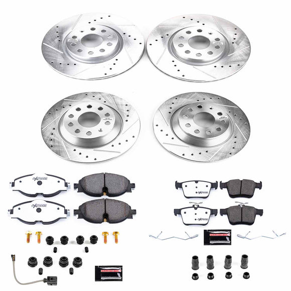 PowerStop Z26 Street Performance Ceramic Brake Pad and Drilled & Slotted Rotor K