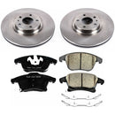 PowerStop OE Stock Replacement Low-Dust Ceramic Brake Pad and Rotor Kit