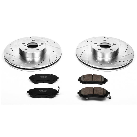 PowerStop Z23 Daily Driver Carbon-Fiber Ceramic Brake Pad and Drilled & Slotted