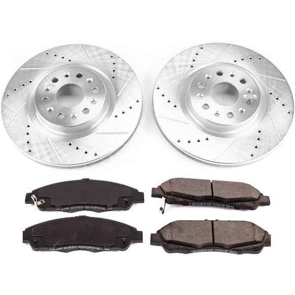 PowerStop Z23 Daily Driver Carbon-Fiber Ceramic Brake Pad and Drilled & Slotted