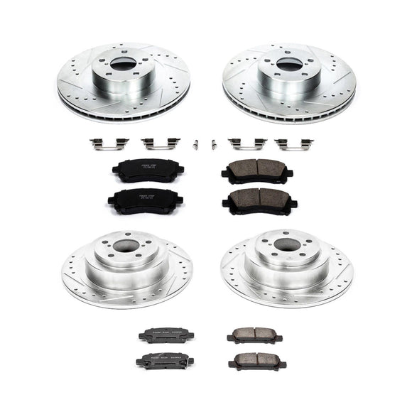 PowerStop Z23 Daily Driver Carbon-Fiber Ceramic Brake Pad and Drilled & Slotted