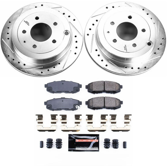 PowerStop Z23 Daily Driver Carbon-Fiber Ceramic Brake Pad and Drilled & Slotted