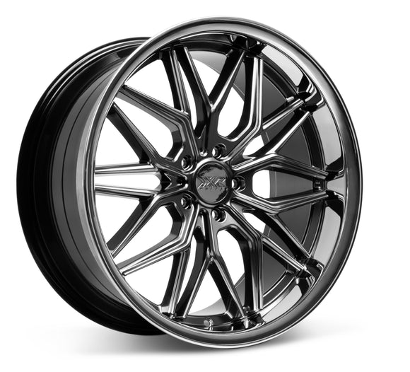 20x8.5 XXR 586 Chromium Black Chrome Lip Wheel 5x112 ET35 CB73.1