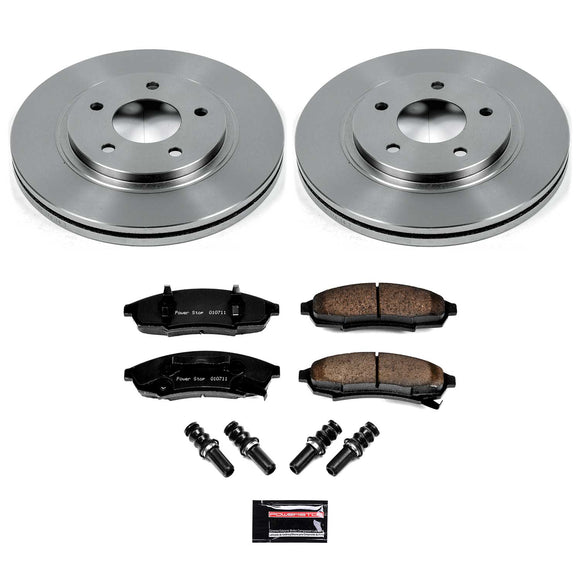 PowerStop OE Stock Replacement Low-Dust Ceramic Brake Pad and Rotor Kit
