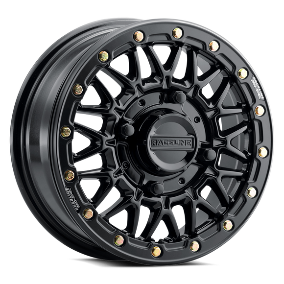 15x10 Raceline A15GB Omega Gloss Black 4x137 ET10 CB110.18 Wheel