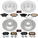 PowerStop Genuine Geomet Coated Rotor and Carbon-Fiber Ceramic Brake Pad Kit