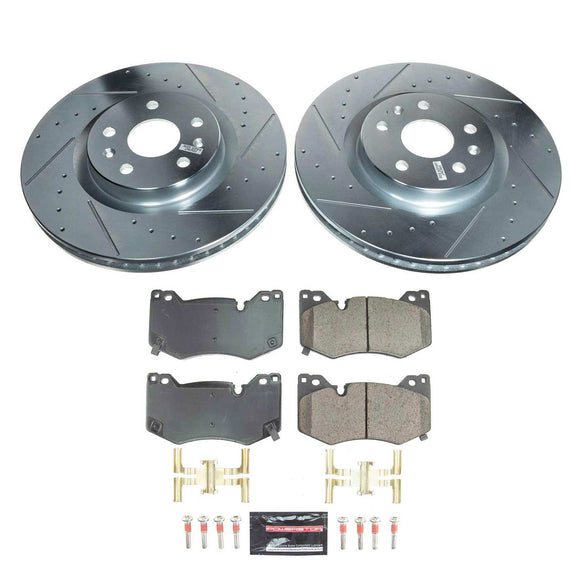 PowerStop Z23 Daily Driver Carbon-Fiber Ceramic Brake Pad and Drilled & Slotted