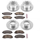 PowerStop Z36 Carbon-Fiber Ceramic Brake Pad with Drilled and Slotted Rotor Kit