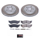 PowerStop Semi-Coated Rotor and Low-Dust Ceramic Brake Pad Kit