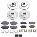 PowerStop Genuine Geomet Coated Rotor and Low-Dust Ceramic Brake Pad Kit