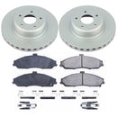 PowerStop Genuine Geomet Coated Rotor and Low-Dust Ceramic Brake Pad Kit