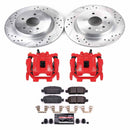 PowerStop Z23 Daily Driver Carbon-Fiber Ceramic Pads Drilled & Slotted Rotor & C