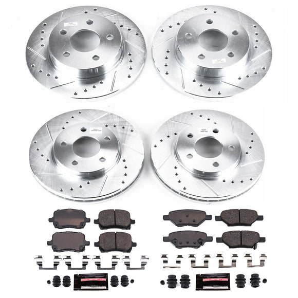PowerStop Z23 Daily Driver Carbon-Fiber Ceramic Brake Pad and Drilled & Slotted