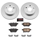 PowerStop Genuine Geomet Coated Rotor and Low-Dust Ceramic Brake Pad Kit