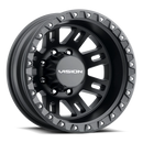 17x6.5 Vision 408 Manx 2 Dually Satin Black Wheel 8x170 ET-143 CB125.2