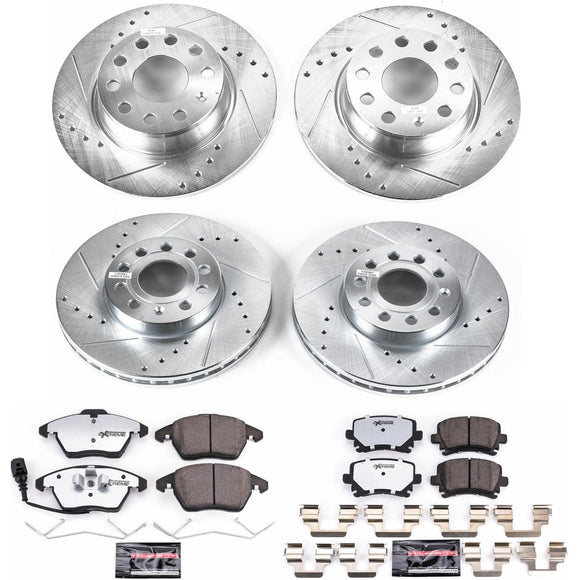 PowerStop Z26 Street Performance Ceramic Brake Pad and Drilled & Slotted Rotor K