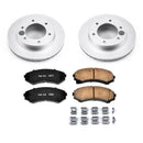 PowerStop Genuine Geomet Coated Rotor and Low-Dust Ceramic Brake Pad Kit