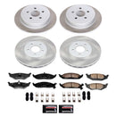 PowerStop Semi-Coated Rotor and Low-Dust Ceramic Brake Pad Kit