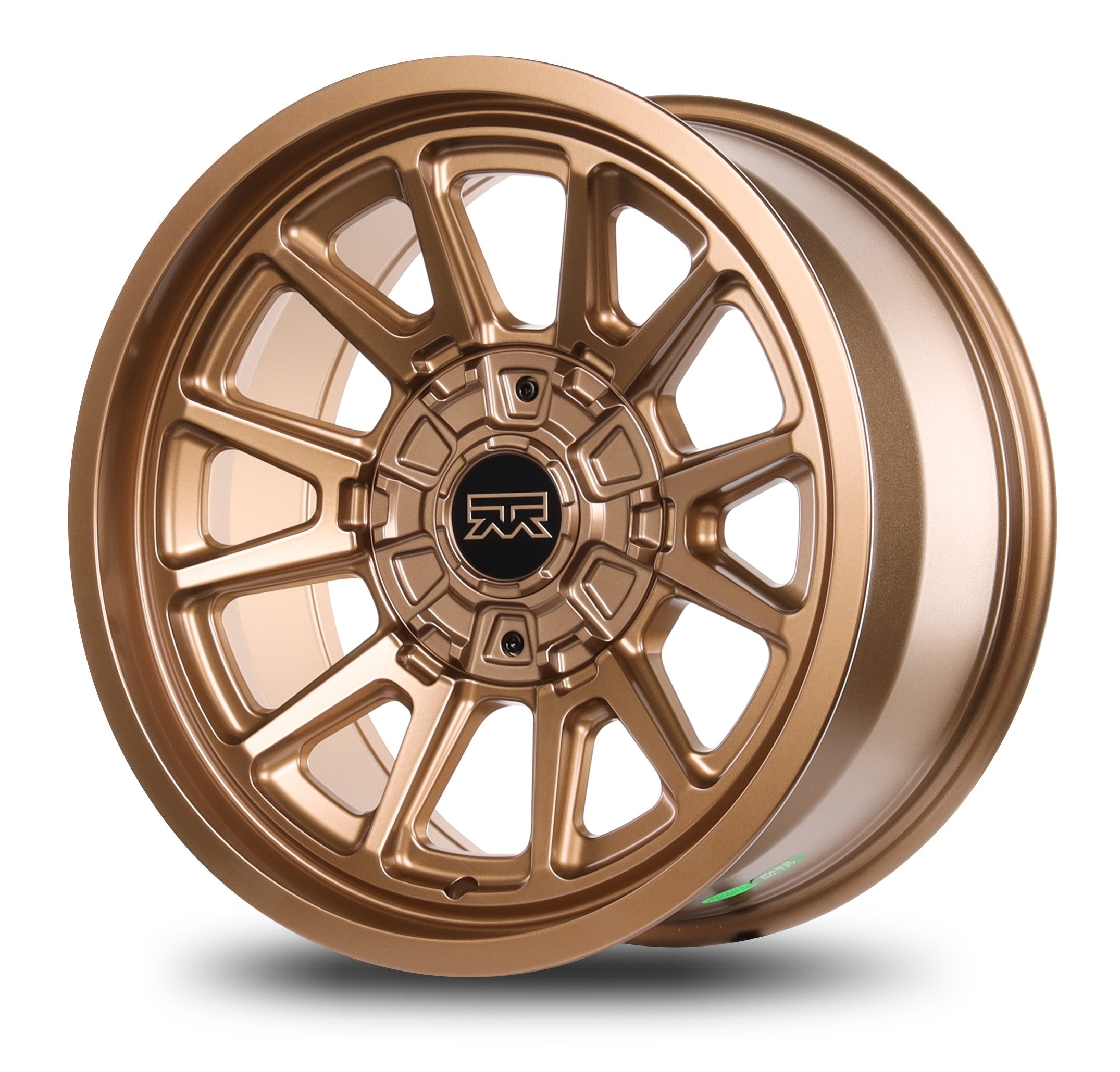 18x9 Mudder Trucker MT706 Detox Bronze 6x135 6x139.7 6x5.5 ET-12 Wheel Rim