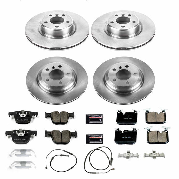 PowerStop OE Stock Replacement Low-Dust Ceramic Brake Pad and Rotor Kit