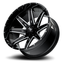 26x14 Hardrock Painkiller XPosed Gloss Black Milled 8x170 ET-76 wheel/rim-4