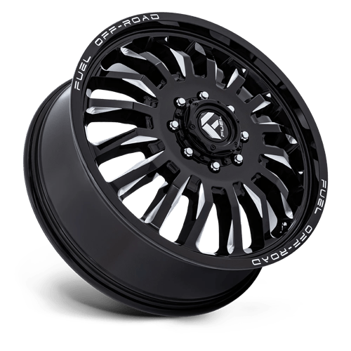20x8.25 Fuel Off-Road D868 Arc Dually Gloss Black Milled 8x165.1 ET104 Wheel