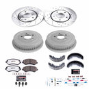 PowerStop Z36 Ceramic Brake Pads with Drilled Slotted Rotors and Drum Shoe Kit