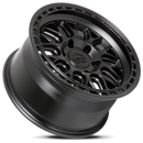 17x9 Lock Off-Road Onyx Matte Black Matte Black Ring 6x139.7 ET-12 Wheel