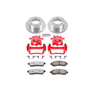PowerStop Z36 Truck and SUV Ceramic Brake Pad, Drilled & Slotted Rotor, and Cali