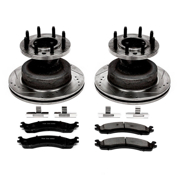PowerStop Z23 Daily Driver Carbon-Fiber Ceramic Brake Pad and Drilled & Slotted