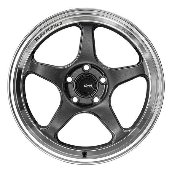 18x8.5 Konig HP Anthracite Metallic Mirror Machined 5x112 ET42 CB66.56 Wheel Rim