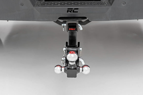 Rough Country Adjustable Trailer Hitch 6" Drop Multi-Ball Mount Fits 2" Receiver