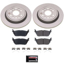 PowerStop Genuine Geomet Coated Rotor and Low-Dust Ceramic Brake Pad Kit