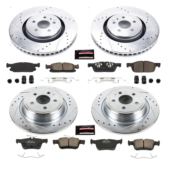 PowerStop Z23 Daily Driver Carbon-Fiber Ceramic Brake Pad and Drilled & Slotted