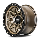 17x9 Hardrock H105 Matte Bronze-Black 6x139.7 ET-12 wheel/rim-3