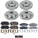 PowerStop OE Stock Replacement Low-Dust Ceramic Brake Pad and Rotor Kit