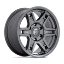 17X8.5 Fuel 1PC D838 Slayer Matte Gunmetal 5X127 5X5 ET1 Wheel Rim