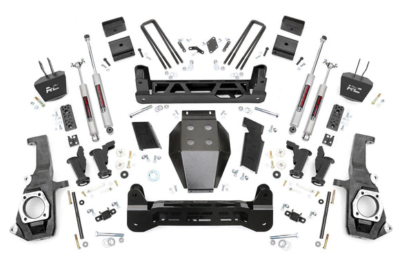 Rough Country 5" Lift Kit Torsion Drop For Chevy GMC 2500HD 3500HD 11-19