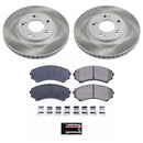 PowerStop Semi-Coated Rotor and Low-Dust Ceramic Brake Pad Kit