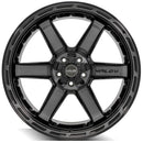 4Play Gen3 4P63 22x12 Black Brushed Face Tinted Wheel 5x127 ET-44 CB87.1