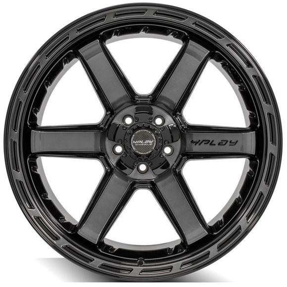 4Play Gen3 4P63 22x12 Black Brushed Face Tinted Wheel 5x127 ET-44 CB87.1