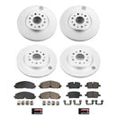 PowerStop Genuine Geomet Coated Rotor and Low-Dust Ceramic Brake Pad Kit