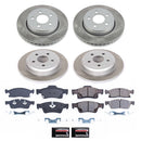 PowerStop Semi-Coated Rotor and Low-Dust Ceramic Brake Pad Kit